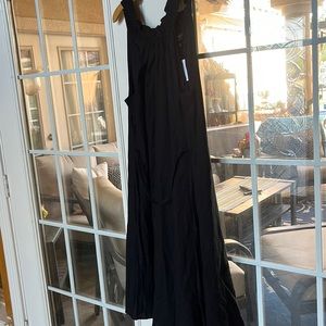 beautiful black linen blend dress!